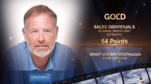Chas Everitt Awards Grant vd Westhuizen 1st Quarter Gold
